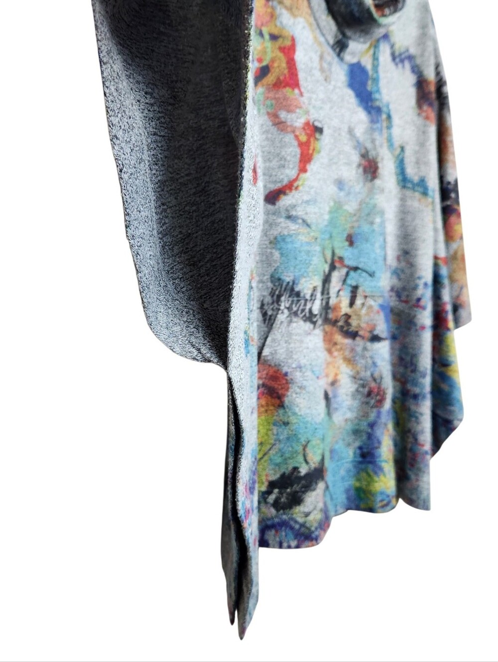Inoah Art To Wear Lightweight Oversize Knit Poncho Womens Size XS - Picture 5 of 13